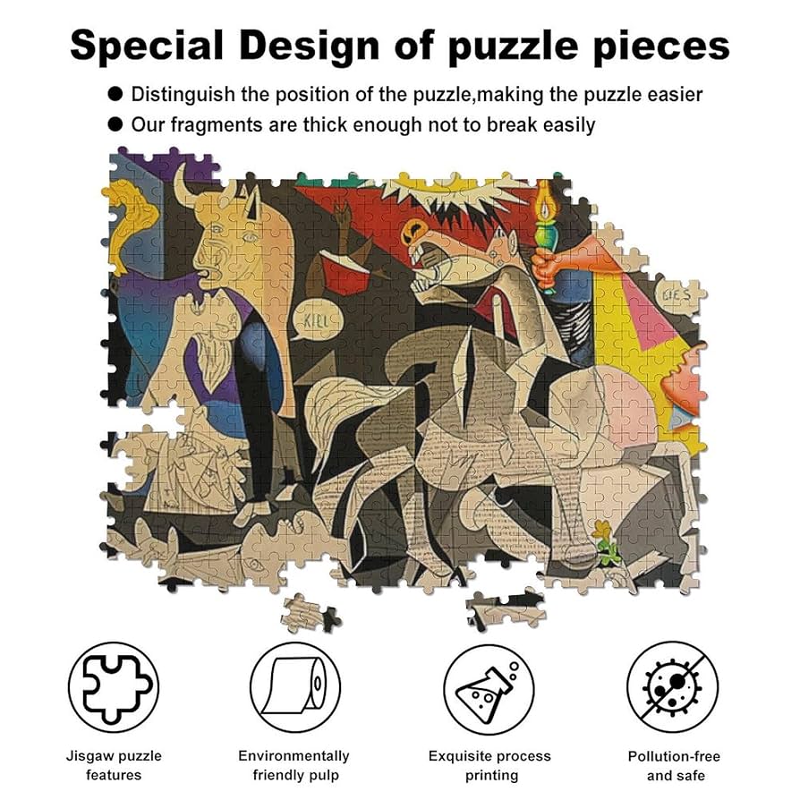 Amazon | ピカソの絵 ピカソのゲルニカ 木製パズル パズル 娯楽 Amazon | ピカソの絵 ピカソのゲルニカ 木製パズル パズル 娯楽